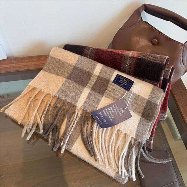 Luxury Brand Classic England Style for Women Scarf Fashion Stripe Plaid Scarves Tassel Shawls Pashmina Lady Wrap Poncho Stoles Z260226