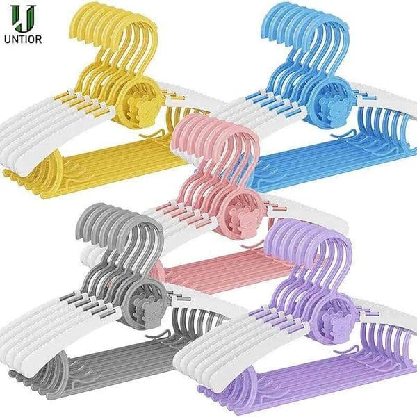 Non-slip Hanger Adjustable Storage Hangers Cute Kids Clothes Organizer Closet Children Baby Coats Rack 26Y0225
