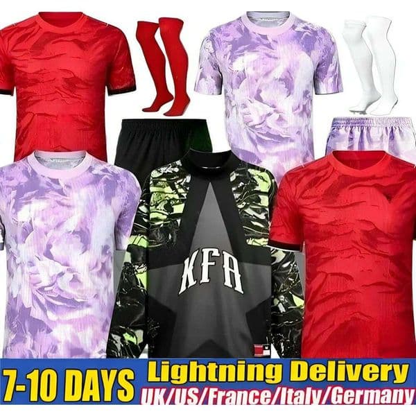 2026 2027 South Korea soccer jersey 26 27 Home Red SON KIM HWANG JEONG SUNG LEE KWON National team Football shirt Fans Player version men's kids kit uniform