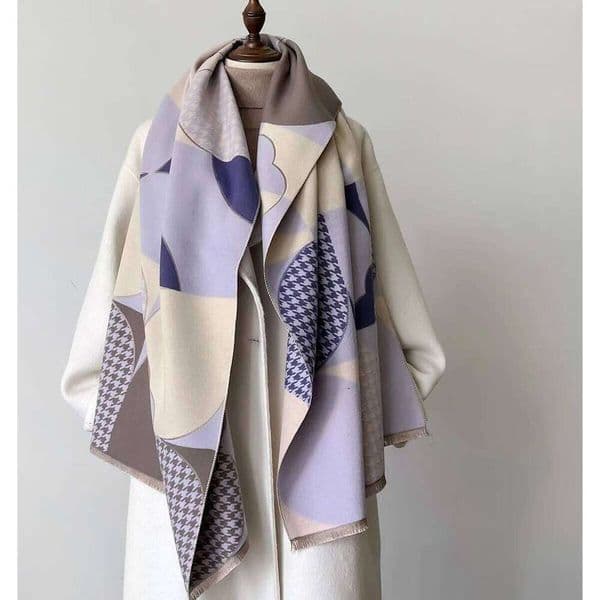 Autumn Winter Women Scarf Design Pladi Imitation Cashmere Pashmina Soft Warm Shawls Wraps Bufanda Echarpe Poncho Blanket S260226