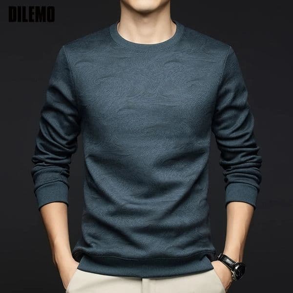 Top Grade WoolMulberry Silk Street Casual Fashion Crewneck Pullover Velvet Hoodies Sweatshirts Mens Clothing 260130BJ