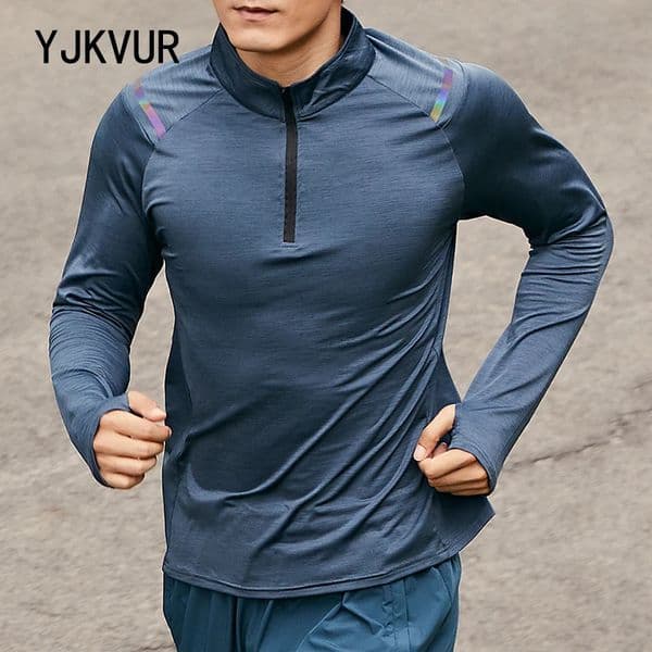 YJKVUR Autumn Unisex Long Sleeve Tshirt Men Sweatshirt Fitness Shirt Tight Upperwear Antisweat Breathable Running Top 260208
