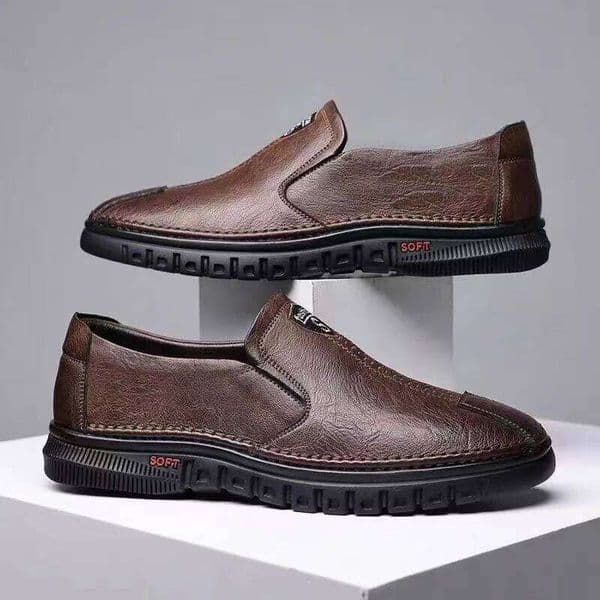 2025 PU Leather Men's Loafers Luxury Casual New Fashion Driving Shoes Breathable Slip on Men Moccasins Plus Size 39~44