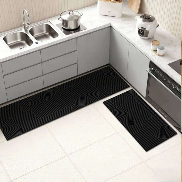 Household long strip kitchen floor diatomaceous earth printed absorbent restaurant anti-slip entrance mat H260227