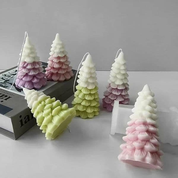 Bestseller 3D Christmas Tree Silicone Mold DIY Aroma Plaster Ornament Molds Handmade Soap Candle Making Supplies ddmySat