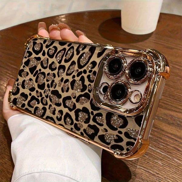 Luxury Personalized Leopard Print Design Phone Case For iPhone 11 12 13 14 15 16 17 Pro Max 16E Air AntiFall Silicone Soft Cover 26L0228