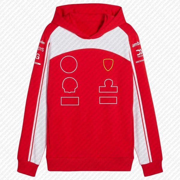 F1 2026 Team Racing Suit Hoodie Formula 1 Driver Half Zip Sweat Motorsport Car Fans Casual Men Women Sweatshirt Coat Plus Size