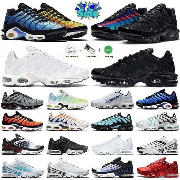 2Designer Tn Plus Running Shoes 30 tns Triple Black White Green Royal Blue Unity 25th Anniversary Men Women Metallic Silver Grey Reflective Trainers Sports Sneakers