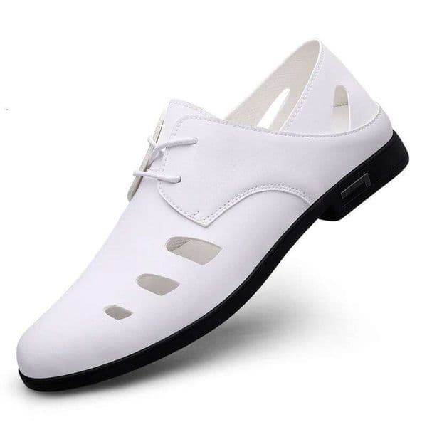 Men's hollow casual four seasons breathable non-slip comfort light outdoor walking fashion youth Joker driving shoes