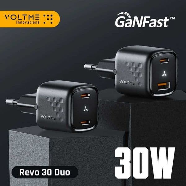 For VOLTME 30W GaN Charger USB A USB C Charger Fast Charging PD 30 QC 40 Support PPS AFC FCP SCP MTK For iPhone 15 14 Pro Max X260228