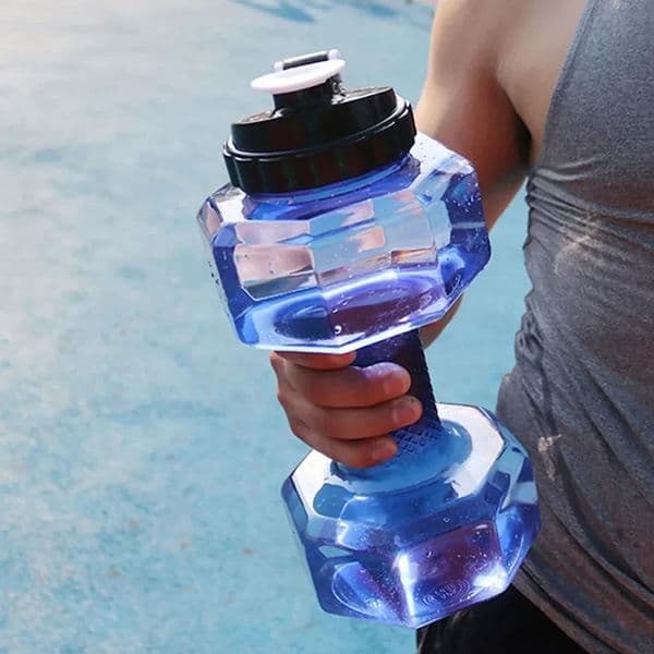 22L Dumbbell Shaped Kettle Sport Water Bottle Fitness Cycling Water Bottle Creative Summer Water Drinks Bottle 260203