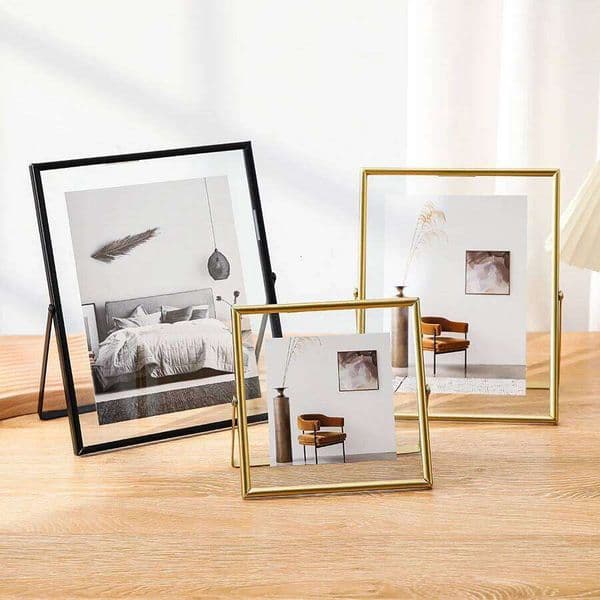 4/6inch Photo Frame Simple Style Transparent Acrylic Frames for DIY Handmade Pictures Christmas Gift Home Tabletop Decoration 26H0225