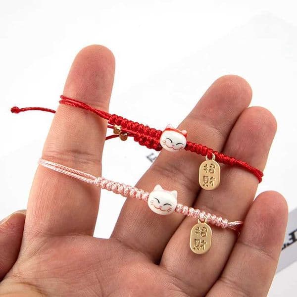 Diamond Bracelet 2026 Designer Handmade Colorful Rope Lucky Cat For Woman Man Bracelet For Women Girls hand chain Birthday Gifts Charm Tassel Fashion Maneki Nek