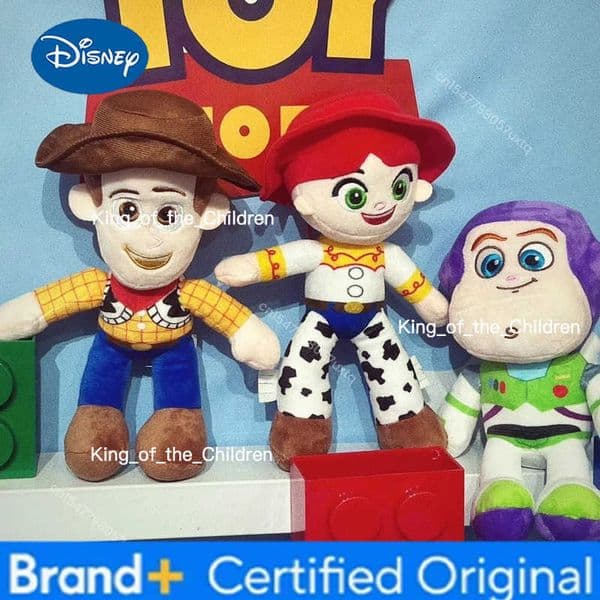 Disney Soft Toy Story Plush Toy Collection Buzz Lightyear Woody Jessie Stuffed Anime Doll Cartoon Plushies Gift Fans Home Decor H260228