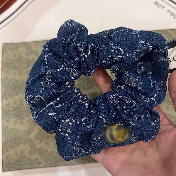 Luxurious hair accessory fabric floral large braided hair band for ponytail versatile head accessory for women light luxury style elastic band