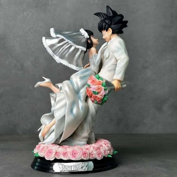 Dragon Ball Z Son Goku Figure Chichi Version 31cm Pvc Figurine Model Toys Statue Collection Ornament Couple Wedding Gift T260226