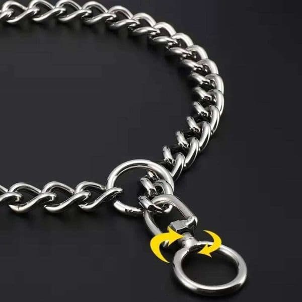 P-chain Stainless Steel Cat Necklace Adjustable Training Collar for Small Medium Large Dog Pet Accessories C260228