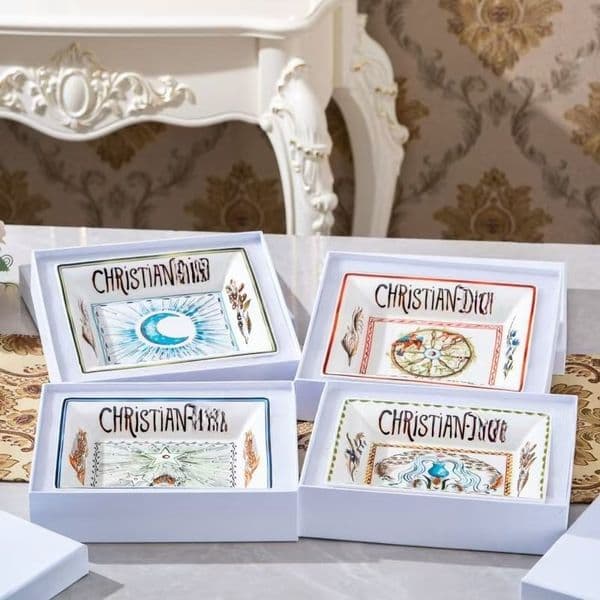 Moon Series Bone China Tarot Card Storage Tray - Vintage Decorative Creative Tray - Perfect for Gifting