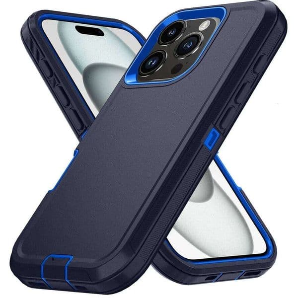 Ott Armor Box Shockproof Defender Case For IPhone 16/15/14/13/12/11 Pro Max - Hard Cover with Clip & Military-Grade Protection 26Y0228