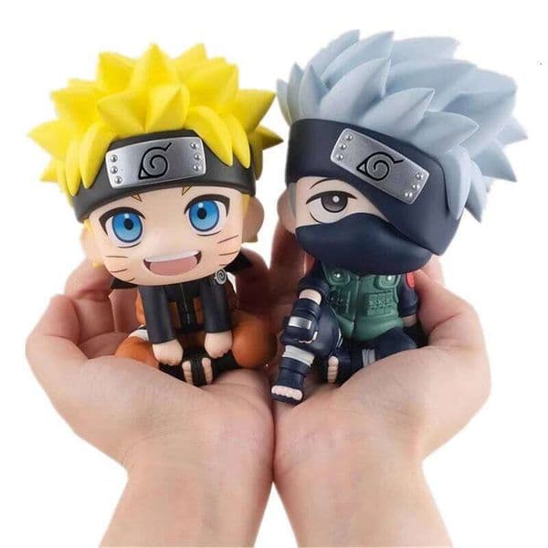 Popular Naruto anime Kakashi action Q version models cute Sasuke Itachi figures car decoration accessories toys T260226