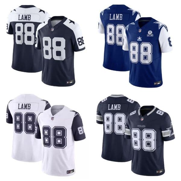 88 CeeDee Lamb 3 Pickens Custom Cowboyss Football Jerseys for Men Women Youth S-XXXL