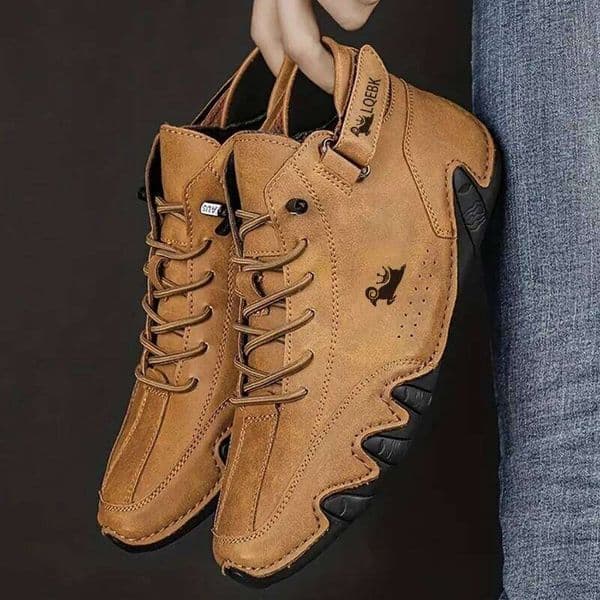 Sneakers for Men Fashion Outdoor Walking Loafers Comfortable Ankle Boots Luxury Man 2023 New In Casual Leather Shoes