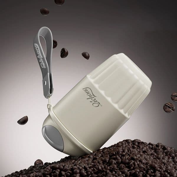 410ml Portable Insulated Coffee Mug Ceramic Milk Juice Water Whey Soybean Cup Thermal Bottle with Lid Simple Style Reusable 260130