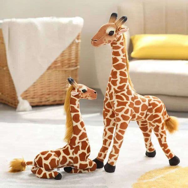 Real Life Giraffe Plush Toys High Quality Stuffed Animals Dolls Soft Room Decor35-60cm Kids Baby Birthday Christmas Gift C260228