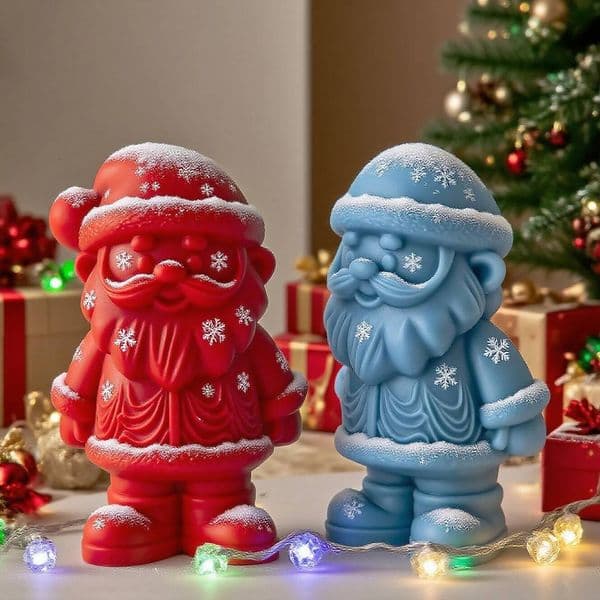 Bestseller Christmas Santa Silicone DIY Candle Wax Soap Aroma Stone Mold Handmade Craft Gift Home Decor Holiday Ornament ddmySat