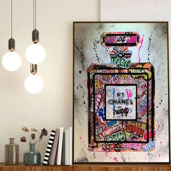 Abstract Street Graffiti Ink Style Perfume Stylized Wall Art Posters Home Room Decor Canvas Painting Mural Picture Print Artwork 26H0228