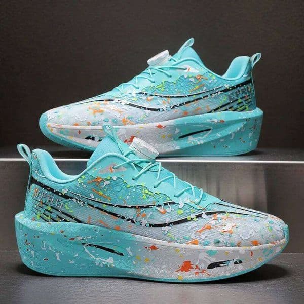 Couples thick-sole light Four seasons soft-sole non-slip outdoor running shoes Fashion student breathable sneakers