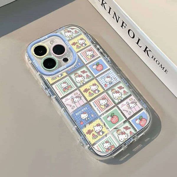 INS Korean Hellokitty Mirror Phone Case For iPhone 17 16 15 14 13 12 11 Pro Max XS X XR 8 Plus SE2 16E Shockproof Bumper Cover 26Y0601