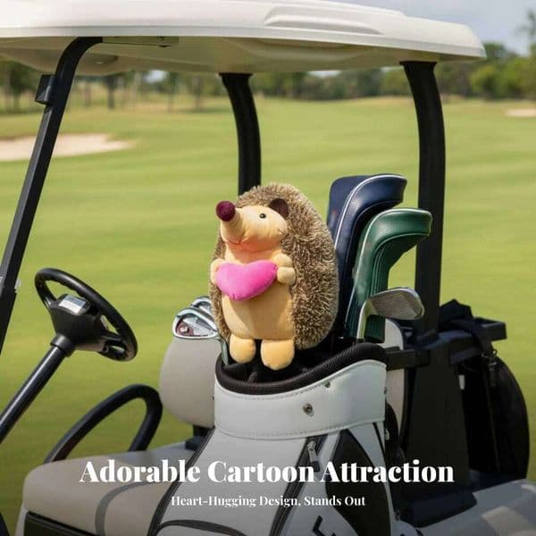 Hedgehog Sporting Scuff Protection Creature Club Cover Driver Headcover Soft and Comfortable for Golfers 26L0601