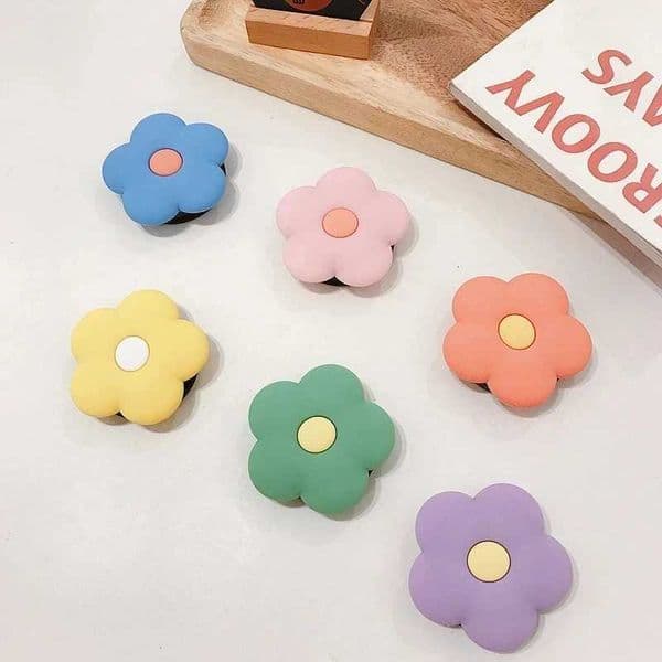 Flower Cute Little Mobile Phone Holder Universal Phone Socket Holder Extension Bracket Stretch Mobile Phone Holder Finger BrackeJ260601