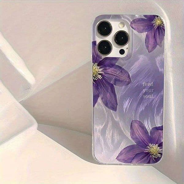 Elegant Pink Orchid Pattern Phone Case For iPhone 17 16 15 14 13 12 11 Pro Max X XS XR 7 8 Plus Shockproof Protective Cover