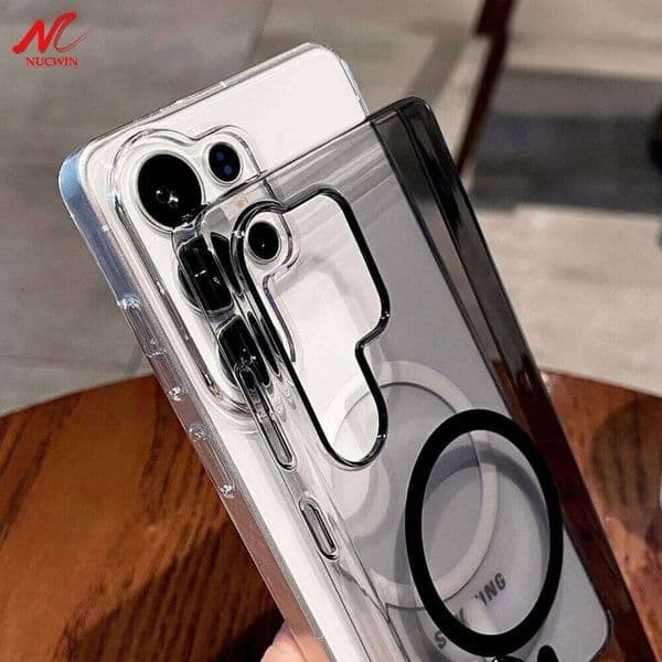 Clear Transparent PC for Magsafe Case For Samsung Galaxy S26 Ultra S25 Plus S24 S23 S22 S21 FE A53 A57 A37 A36 A56 A55 Cover