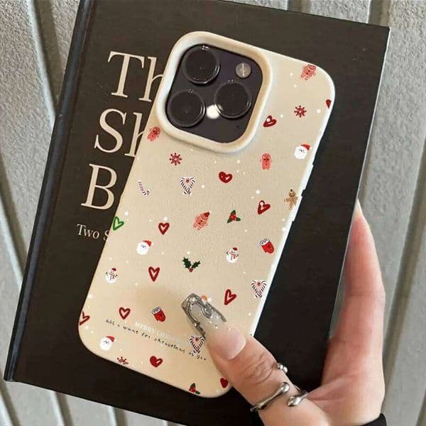Kawaii Christmas-Themed Phone Case For iPhone Air 16 15 14 13 12 11 17 Pro Max X XR XSMax 7 8 Plus Y2K Trend Soft Back Cover