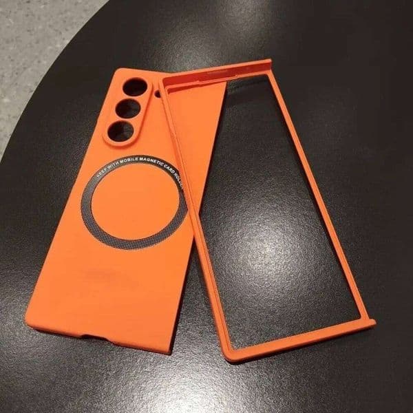 Premium Ultra Thin Skin Feel Phone Case for Samsung Galaxy Z Fold 7 6 5 4 3 5G Magnetic Wireless Charging Flip Back Cover Funda