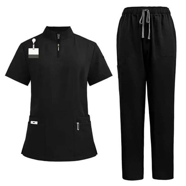Doctor Nurse Uniforms Woman Scrub Set Beauty Salon Work Wear Clinical Scrubs Top Pants Spa Nursing Tunic Suit 241213 700