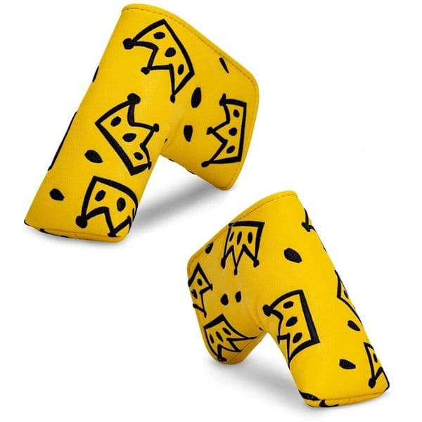 Crown Pattern Cover - Premium Blade Putter Headcover with Soft Lining ,Great Fathers Day Gift for Golf Lovers 26L0601