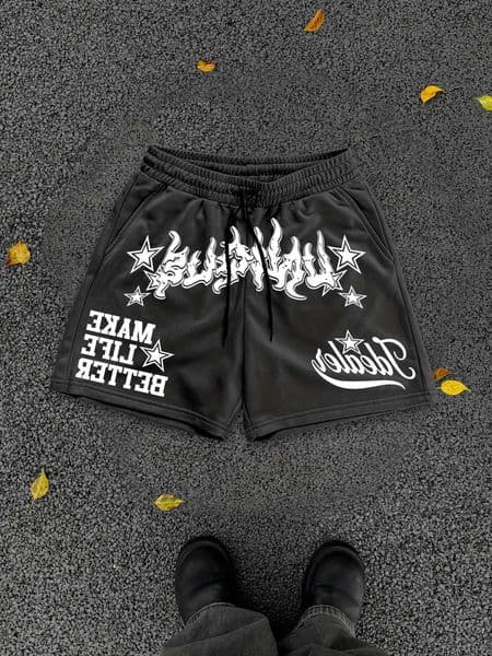 Summer Fashion New Shorts Street Style Hip-hop Shorts Outdoor Casual Men Shorts Quick Drying letter Printed Short Pants Moto M260601