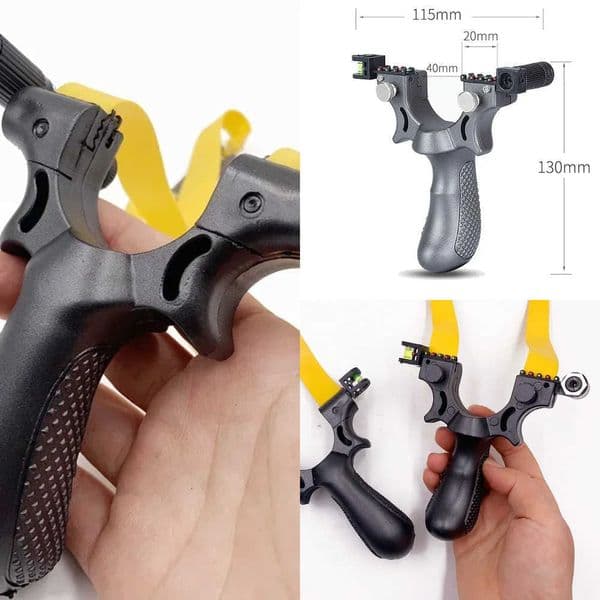 Laser Shooting Slingsshot Outdoor Hunting Flat Rubber Band Mud Ball Toy Aiming Slingshot Bag Storage Catapult Package X260529