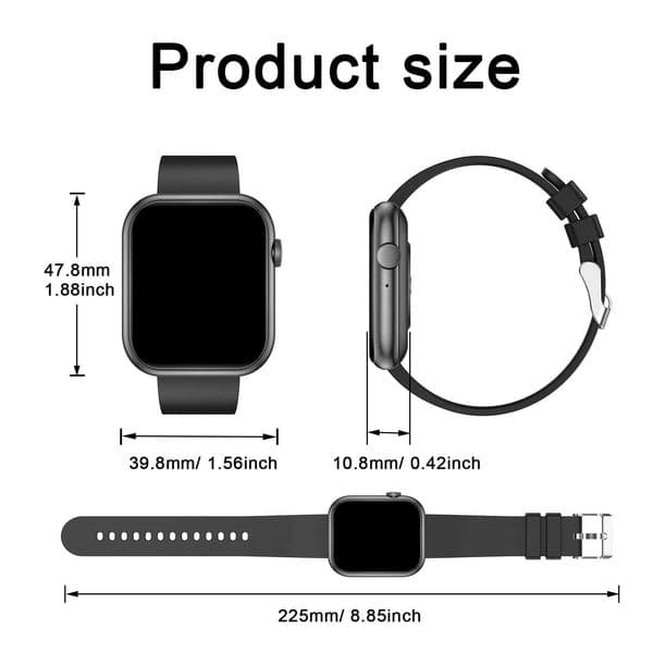 Calling Smart Watch with Wen Men 183Inch/465cm HD Sn IP68 Waterproof with Wireless Calling Mtiple Sports ModesJ260601