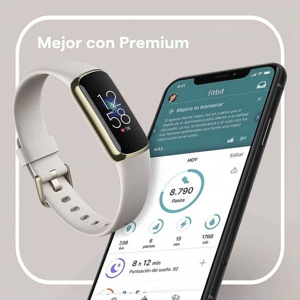 Luxe Fitness Tracker AMOLED Sn 24/7 Rate Monitor Sleep SpO2 Stress Tracker Waterproof Smart BraceletJ260601