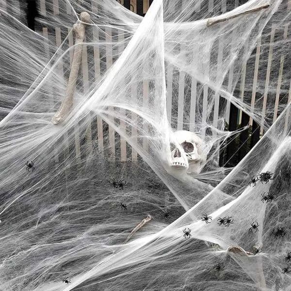 2026 Decorations Artificial Spider Web Stretchy Cobweb Scary Party cologne Halloween Decoration perfume For Bar Haunted House Scene Props Free Shipping 33