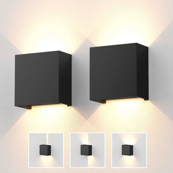 Wall Sconces LED 6W Modern Indoor Outdoor IP65 Wall Lamp Up Down Wall Mount Lights for Living Room Hallway Bedroom S260601