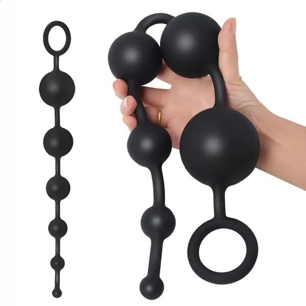 2026 adult toys New Giant Silicone Anal Beads Hard Prostate Massage Toy For Male And Female - Durable, Body-Safe Design 004