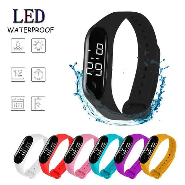 Watches with LED Waterproof Electronic Touch Sensor for Electronic Sports Men Wen Fashion Student Lover Swim Gift With PP BoxJ260601