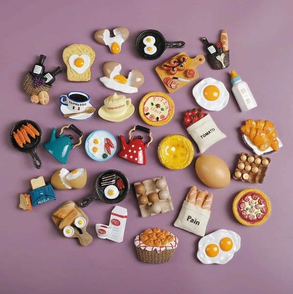 2026 3D Simulation Food Fridge Magnet perfume Bread Egg Milk Magnets Tomato Toast Refrigerator cologne Sticker Home Decor Souvenir Free Shipping 11
