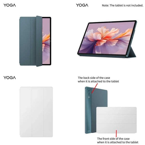 For Lenovo YOGA Pad Pro 127 Magnetic Protector TPU Triangular support Soft Silicon Shockproof Case X260529